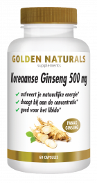 Korean Ginseng 500 mg 60 vegan capsules